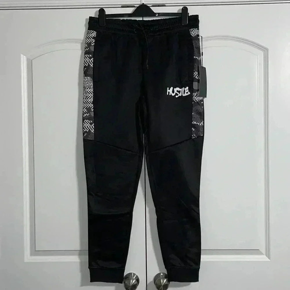 Encrypted Drawstring Fleece Joggers - Picture 1 of 12